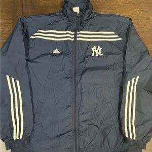 Adidas New York Yankees Men's Navy Windbreaker